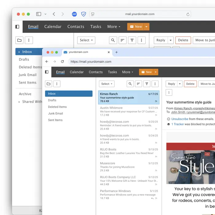 Güçlü Webmail İstemcisi